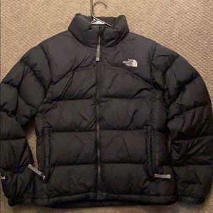 Black Puffy NorthFace Jacket